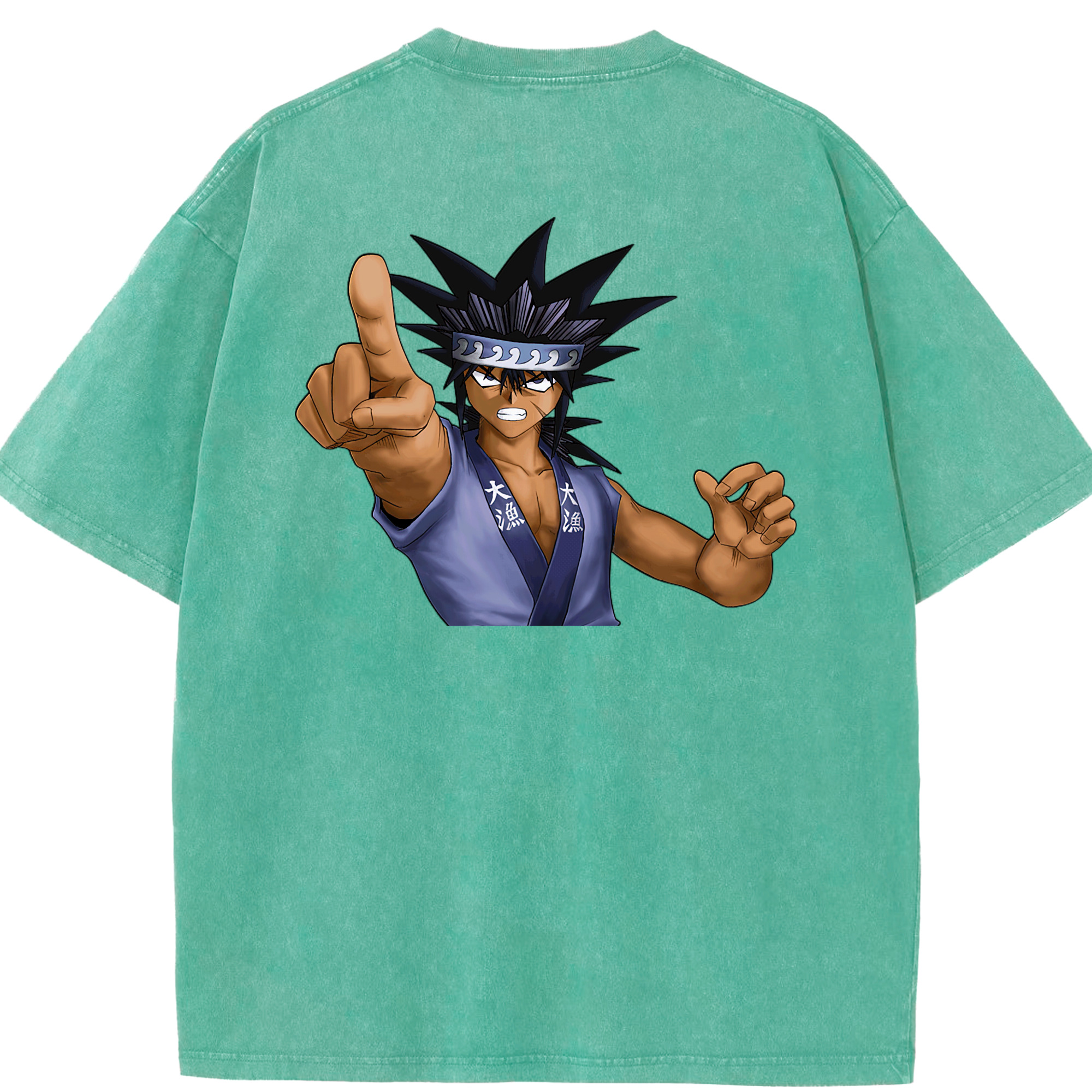 （画像用） 遊☆戯☆王 Yu-Gi-Oh! 綿100% ヴィンテージ風 半袖Tシャツ（背面プリント）